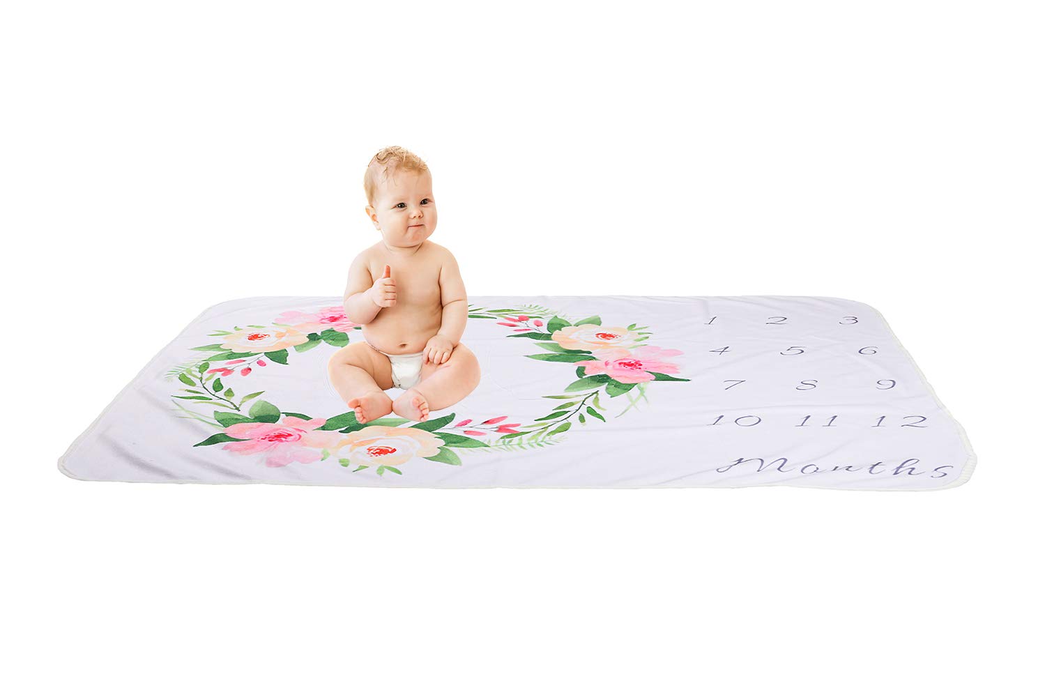 XNX Baby Milestone Blanket Newborn Photography Props Boy, Premium Fleece - New Mom Baby Shower Gifts shower gift