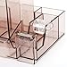 Comix Office Desk Organizer, 8 Components, Size 5.9x4.7x3.5in,Built-in Tape Dispenser,Perfect for Office/Home/School,Smoky Grey(B2250)