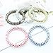 Spiral Hair Ties No Crease Elastic Ponytail Holders Phone Cord Traceless Hair Ring Suitable for All Hair Types 5 Colors,2pcs/color, 10 Pack