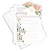 Printed Party Bridal Shower Games – Wedding Phrase Guessing Game, Love in Bloom Wedding Shower Activity, Pink Floral Design, 50 Guests