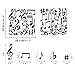 ARTTOP Musical Note Wall Decals,Creative Music Notes Removable Vinyl Wall Stickers for Classroom Kids Room Music Studio Decoration