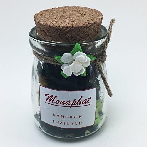 MONAPHAT The Beautiful Glass Bottle Design Decorative with LEMON Fragrance Potpourri #PR-0305