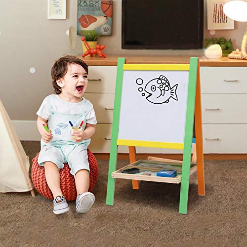 1 Jacootoys+Standing+Two+Sided+Whiteboard+Chalkboard