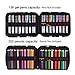 202 Colored Pencils Pencil Case / 136 Color Gel pens Pen Bag/Marker Organizer - Universal Artist use Supply Zippered Large Capacity Slot Super Big Professional Storage qianshan Leaf
