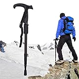 Trekking Pole,Sportsvoutdoors Telescopic Collapsible Anti-Shock Climbing Stick With EVA Foam Handle for Hiking/Walking/Trekking