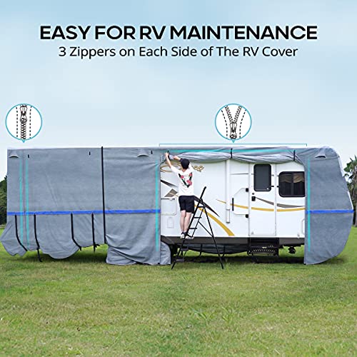 Quictent Upgraded Travel Trailer RV Cover, ExtraThick 6ply Camper