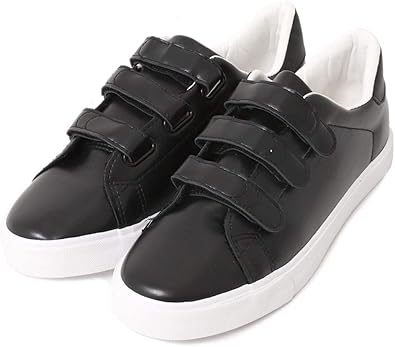 Amazon シルバーバレットセレクト メンズ スニーカー シューズ ローカット Puレザー 革 ベルクロ シューズ バッグ