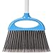Amazon Basics Dustpan Broom Set with Easy Assembly and Long Handle, Blue and White