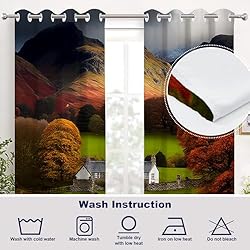 Batmerry Fall Valleys Landscape Blackout Curtains