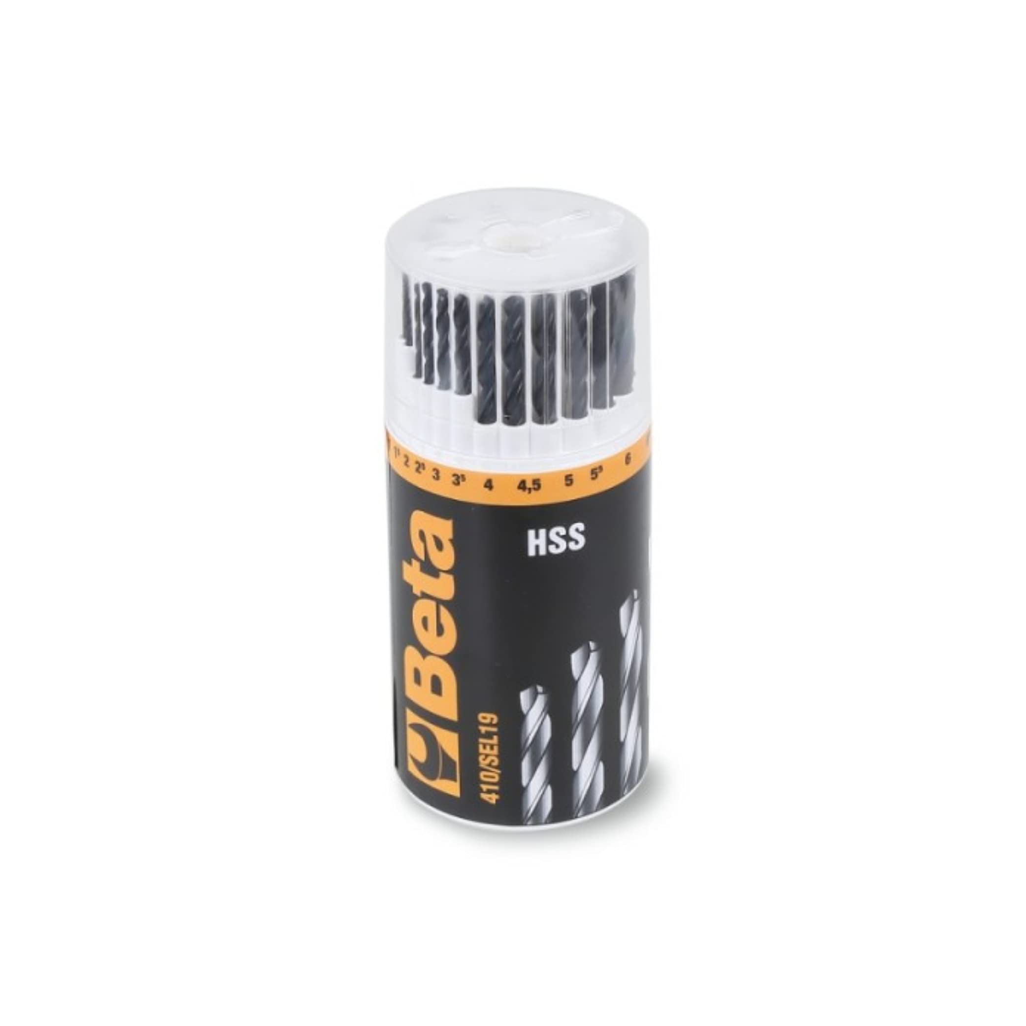 Beta 4100418 Model 410/Sel19 Jobber Drill, 1mm-10mm x 0.5mm, Set of 19