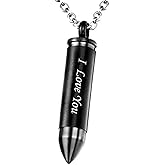 MEMORIALU Celtic Cross Bullet Urn Necklaces for Ashes Cremation Jewelry Keepsake Memorial Pendant