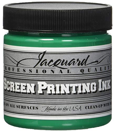 Jacquard JAC-JSI1129 Screen Printing Ink, 4 oz, Opaque Green