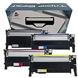 Triple Best Set of 4 Compatible Laser Toner Cartridges for Samsung CLT-K406S C406S M406S Y406S Toner Cartridges