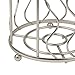 Richards Homewares Free Standing Toilet Paper Storage Reserve - Modern Bathroom Space Saver - Holds 3 Standard Rolls – Satin Nickel