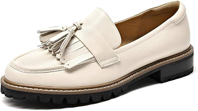 leather tassel loafers