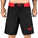Elite Sports NEW ITEM Black Jack Series Fight Shorts,Red,Large