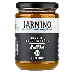 Jarmino organische bot bouillon van rundvlees grazen |4x 350ml fijnste bone broth | Bevat natuurlijke eiwitten…