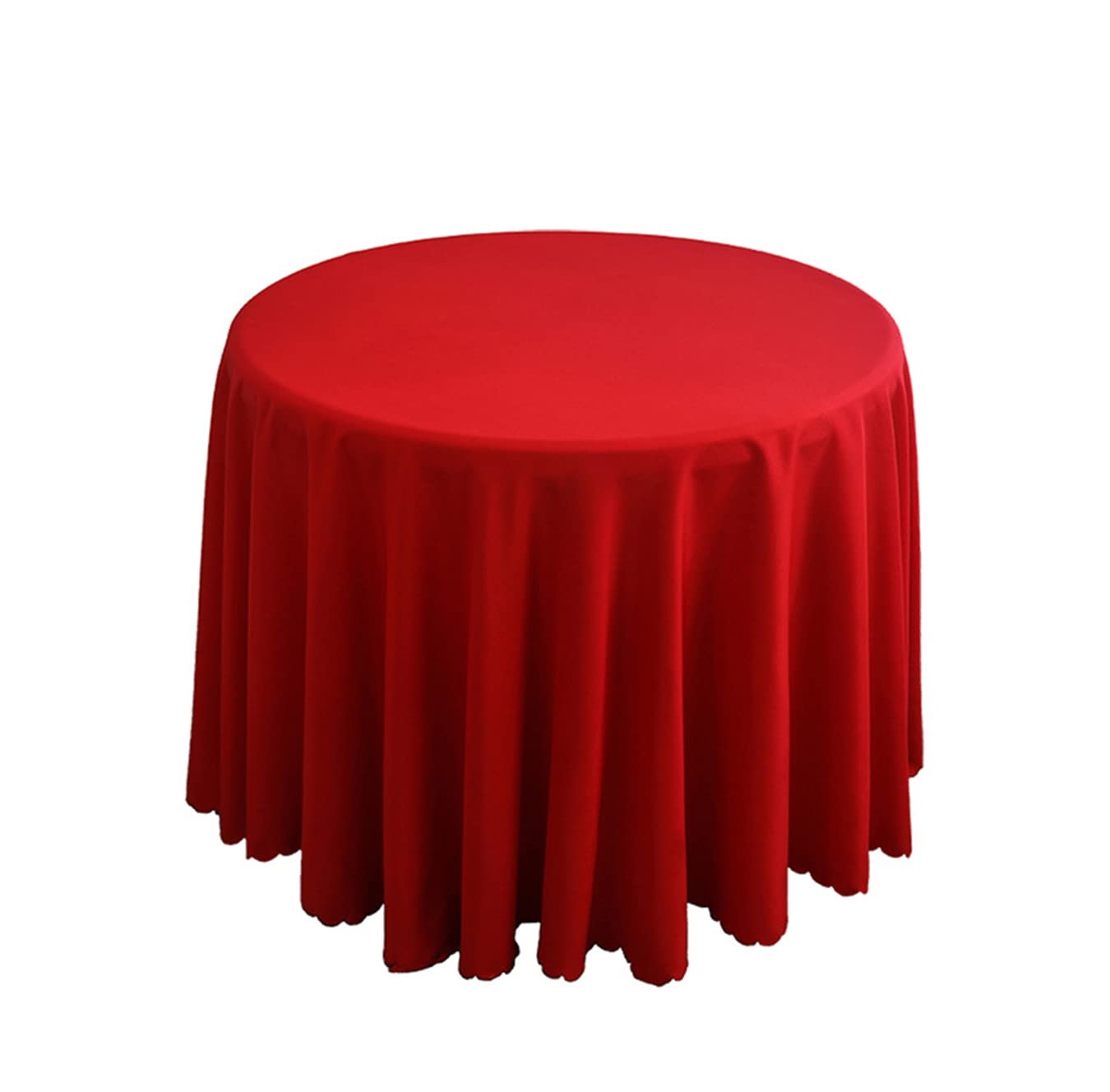 FANIVIN Polyester Tablecloths Tablecovers Round Table cloth Home Hotel Restaurant Wedding Party Multicolour Table Covers Red Round 240CM