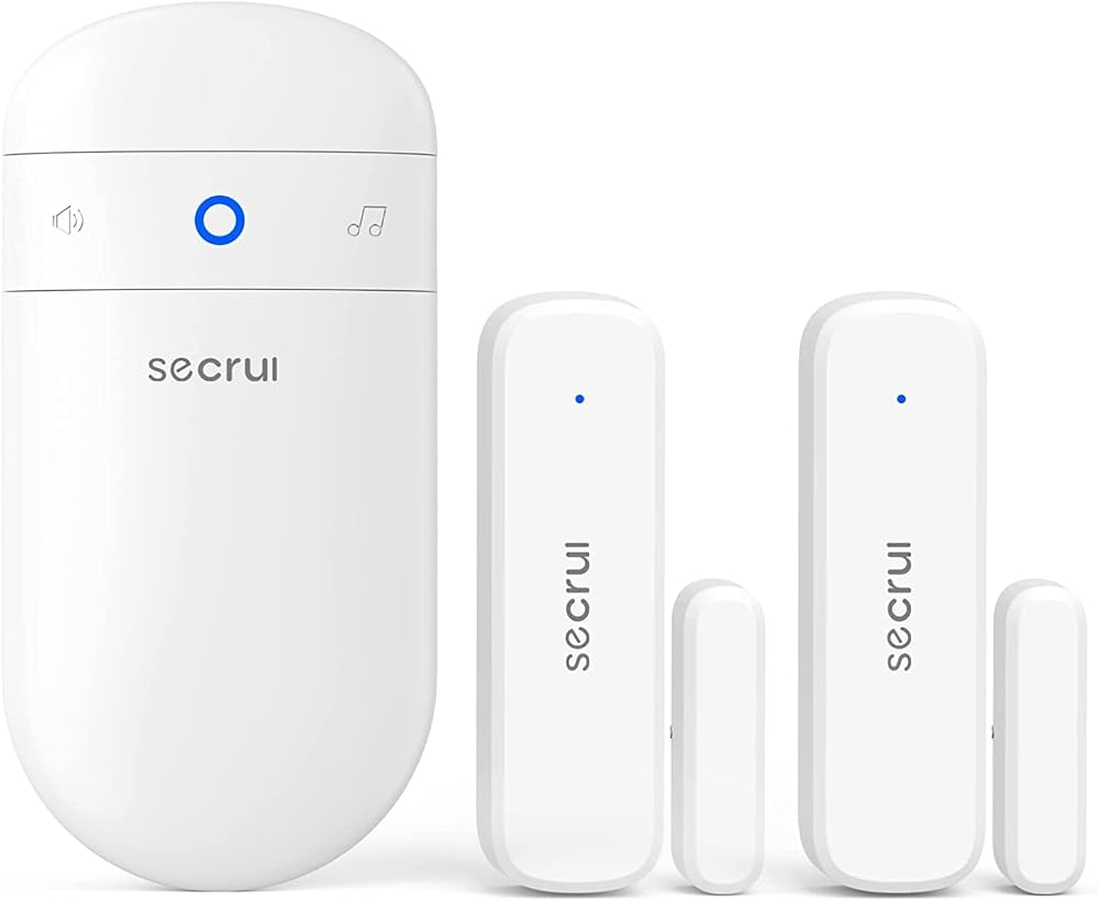 SECRUI Wireless Door Open Sensor Alarm Chime 400ft 52 Tones 110 dB