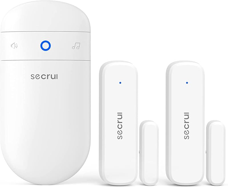 SECRUI Wireless Door Open Sensor Alarm Chime 400ft 52 Tones 110 dB