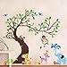Yosoo Jungle Animals Tree Monkey Owl Removable Wall Decal Stickers Nursery Room Decor (Type 10)