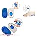 Plantar Fasciitis Foot Sleeve Kit 7 Pairs Foot Care Compression Sleeve, Silicone Gel Heel Protectors Intensive Moisturizing Gel Heel Sleeves Shoe Insoles Toe Guard & Bunion Relief Protectors (L/XL)