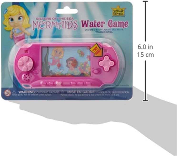 Wild Republic 15042 Mermaid Water Games, Sensory, Kids Gifts, Hand Held Toys, Party Favors, 6",Pink, Medium - Image 4