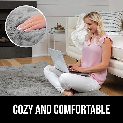 GORILLA GRIP Original Premium Fluffy Area Rug, 2x4 Feet, Super Soft