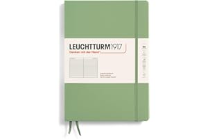 LEUCHTTURM1917 - Notebook Hardcover Composition B5-219 Numbered Pages for Writing and Journaling (Sage, Ruled)