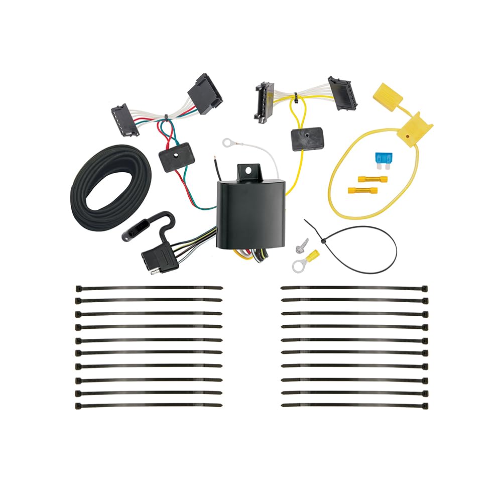 Photo 1 of TEKONSHA T-One® T-Connector Harness, 4-Way Flat, Compatible with Select Freightliner Sprinter 2500, Sprinter 3500 : Mercedes-Benz Sprinter 2500, Sprinter 3500,Black
