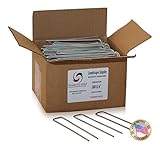Palmetto Golf 500 6 inch 11 Gauge Anti-Rust Heavy Duty Galvanized Professional Contractor Grade Metal Sod / Landscape / Garden / Lawn Staple and Fabric Pins / Stakes / Pegs - MADE IN THE USA