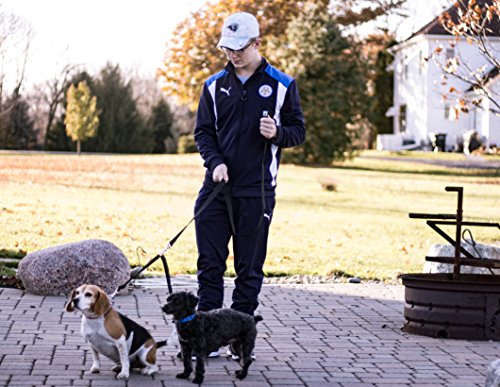 Caldwell's Pet Supply Co. No Tangle Dog Leash Coupler, Double Dog Walker - Trainer Leash - Two Dogs Adjustable Splitter Lead 1 X 11-20 Inches