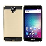 BLU Studio XL2 Case / BLU Studio XL 2 Case S0270UU Case Tough Hybrid Armor Shock Dual Layer Resistance Proof Case Cover (VGC Gold)