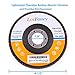 LotFancy Flap Disc 4 1/2 Inch, 10PCS, 120 Grit Grinding Sanding Wheels for Angle Grinder, Aluminum Oxide Abrasive, Type #27, 4.5 x 7/8in