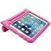iPad Mini 4 Case, i-Blason Apple iPad Mini 4 Case for Kids ArmorBox KIDO Series Light Weight Super Protection Convertible Stand Cover 2015 Release (iPadMini4-Kido-Pink)