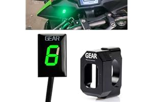 GENERIC 1-6 Speed LED Digital Gear Indicator Display Meter Waterproof for Kawasaki ER6N Z1000 SX Ninja 400 650 Z800 Z750 Versys 650 Z650 W800 Ninja 300 Vulcan