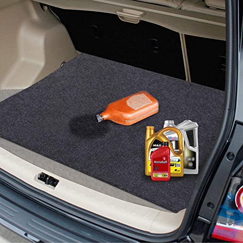 Oil Spill Mat 36x48 Inches Car Trunk Mat Rubber Backing Layer Oil
