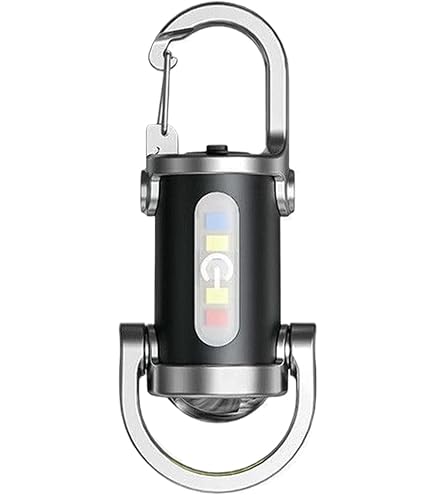 1200LM Super Bright Mini Keychain Flashlight Waterproof, 2 In 1 Flashlight And Power Bank, Keychain Flashlight, Mini Flashlight With Power Bank & 3 Modes For Outdoor, Camping (Black