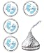 108 Its A Boy Blue Footprints Baby Shower Party Kisses Labels Favors Stickers primary