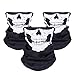 WOVTE Black Seamless Skull Face Tube Mask Pack of 3