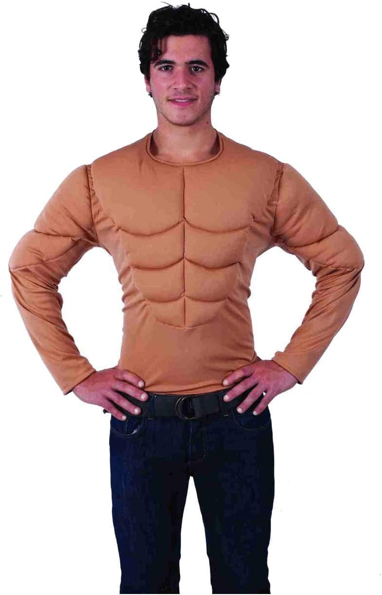 Orion Costumes Mens Muscle Man Chest Top Rude Superhero Stag Do Fancy Dress