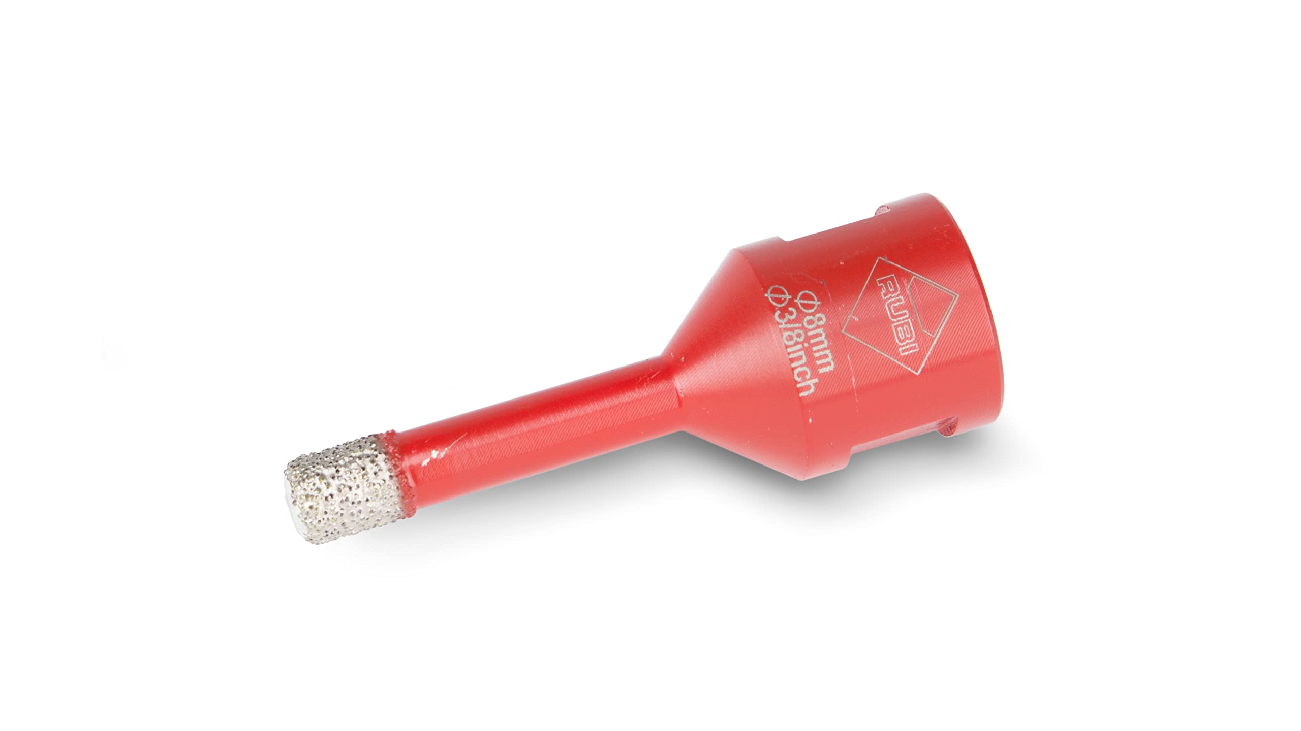RUBI 5989 | Dry Drilling in Ceramic, Porcelain, Natural Stone and Other Material | Operating Speed 14,000 r.p.m | DRYGRES DRILL BIT Ø5/16" (8 MM.), Red