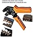 Orange SN-28B Ratchet Wire Crimper Tool - Crimp an Assortment of Open Barrel Terminal/Connector; Crimpers Include Practice 310pc 2.54mm Connector Kit by MG