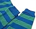 Leveret Striped 2 Piece Pajama Set 100% Cotton (18-24 Months, Blue & Green)