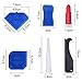 Outus 8 Pieces Caulking Tool Kit Caulk Caps Sealant Finishing Tool for Bathroom Kitchen and Floor Sealing (Blue)