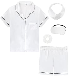 ALHAVONE Kids Girl Pajama Set with Headband