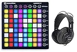 Novation LAUNCHPAD S MK2 MKII MIDI USB RGB Controller Pad+Studio Headphones+Case