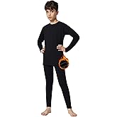 Heathyoga Thermal Underwear for Kids Boys Toddler Thermal Set Fleece Lined Long Johns Base Layer Winter Clothes for Girls