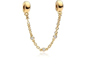 YUMINN 925 Sterling Silver Charms for Bracelets Gold Love and Heart Charms Cherry Blossom Dangle Beads Jewelry for Women