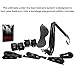 PlayRoom Starter Kit Under Bed Restraint Set with Soft/Strong Wrist and Ankle Cuffs, Blindfold Mask, Flogger Whip, Carry Case & Bonus Gift:eBook